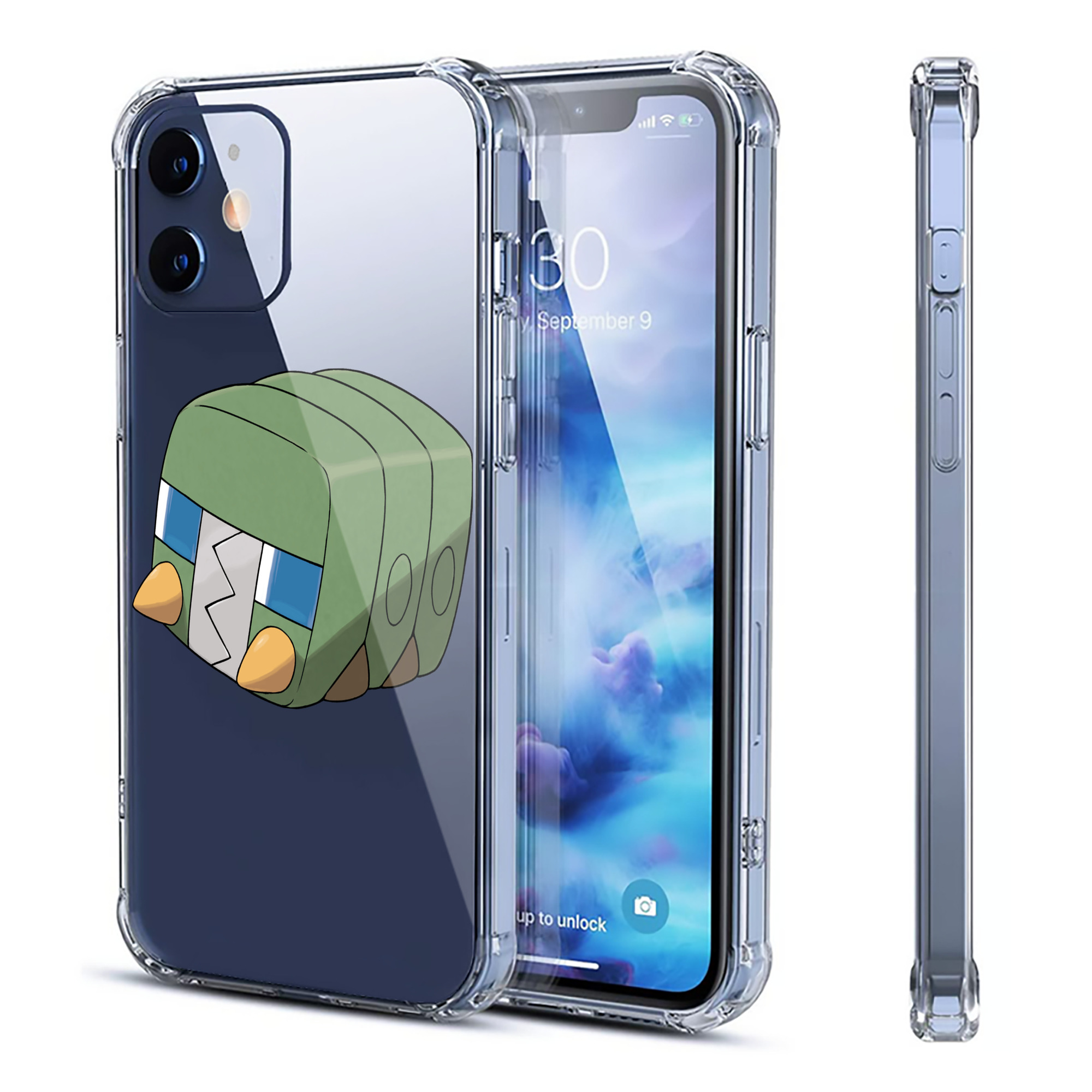 （画像用） ポケットモンスター Pokémon 【iPhone 12シリーズ対応】透明スマホケース（クリアソフトケース）